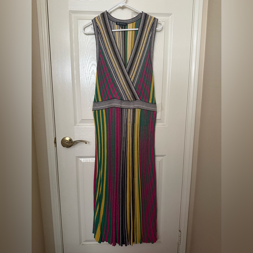 INC International Concepts Multicolor Striped Sleeveless Dress
